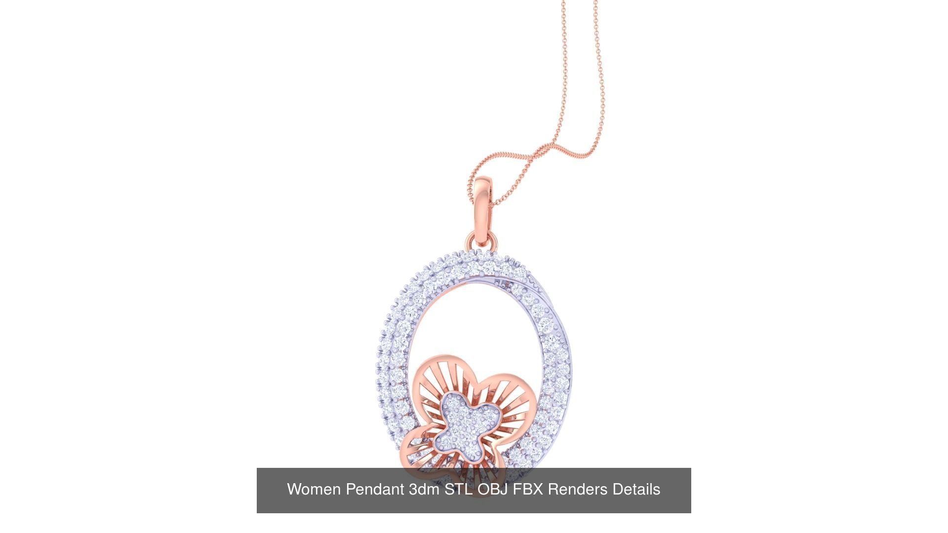 50 Women Pendant 3dm STL OBJ FBX Renders Details Collection _17