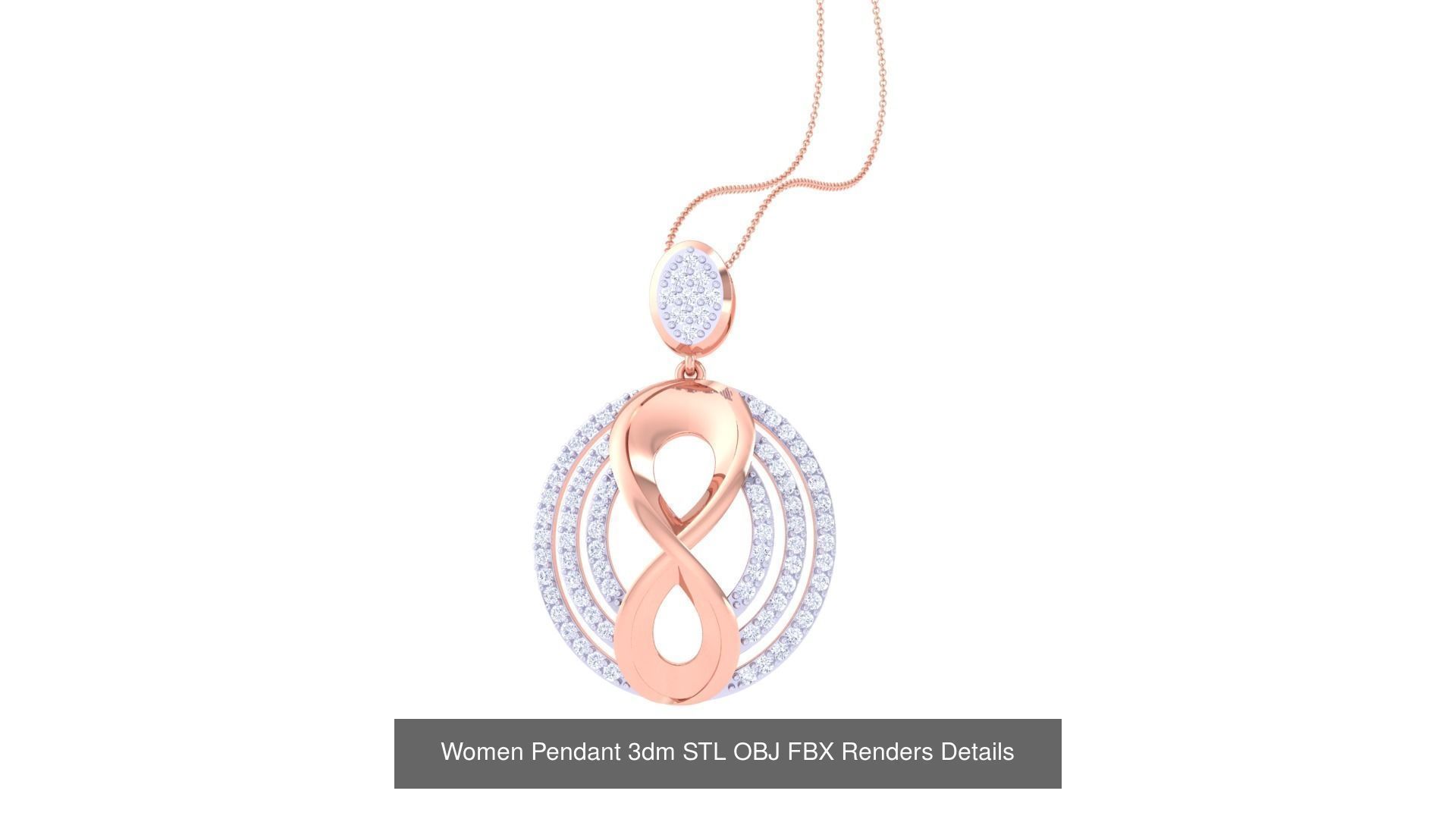 50 Women Pendant 3dm STL OBJ FBX Renders Details Collection _31