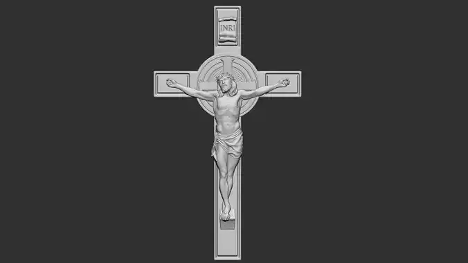 Crucifixion of Jesus Christ Cross Number 1 3D print model