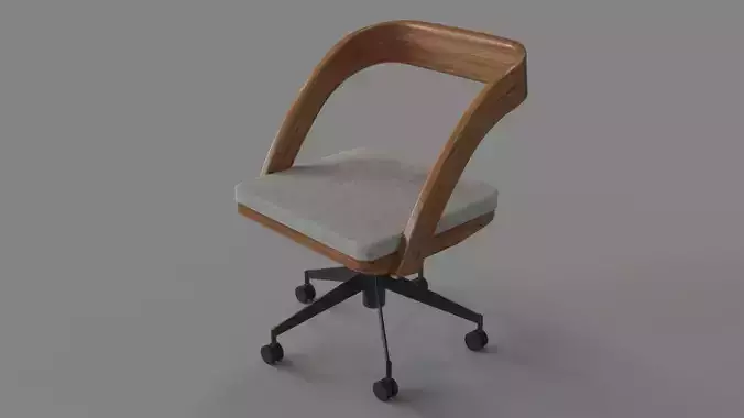 Clyne Wooden Office Chair