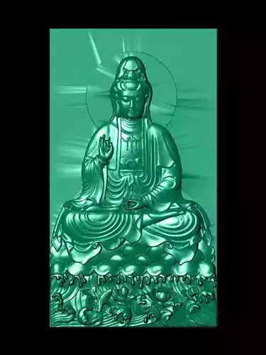 file 3d Budha for cnc and printing