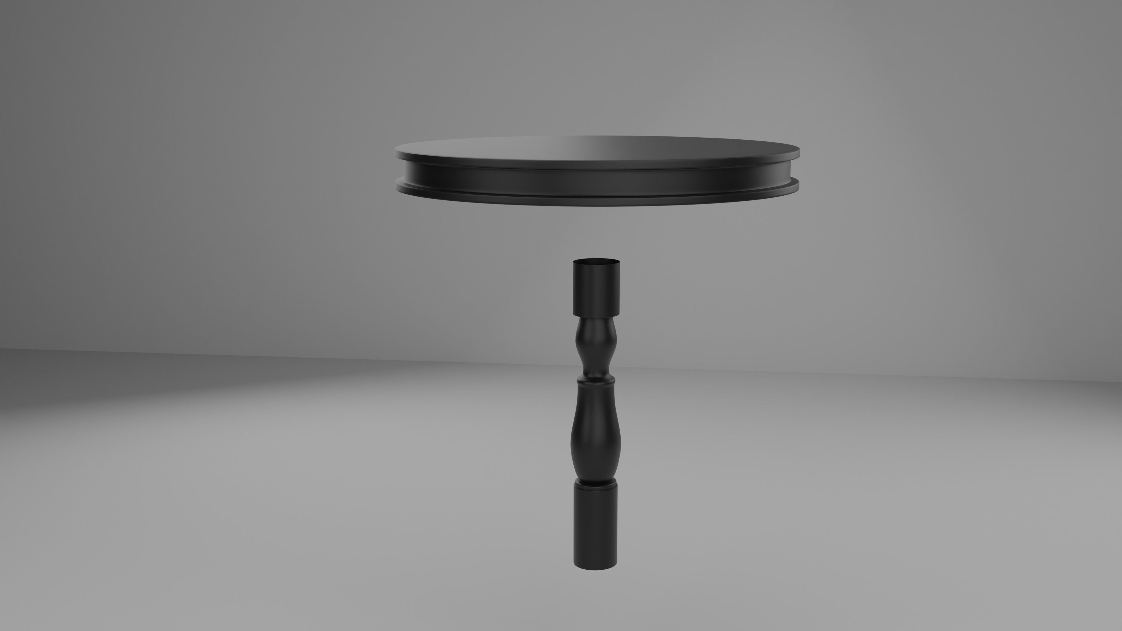 Coffee Shop Chair and Table Low-poly 3D model_14