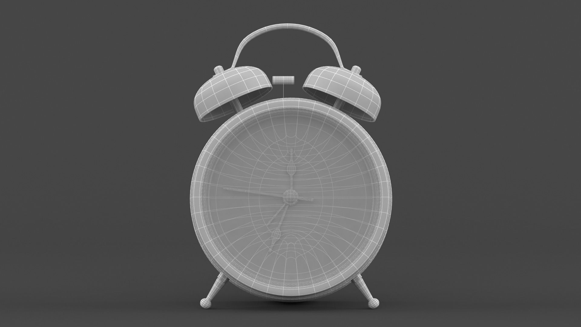 Analog Alarm Clock 3D model_7
