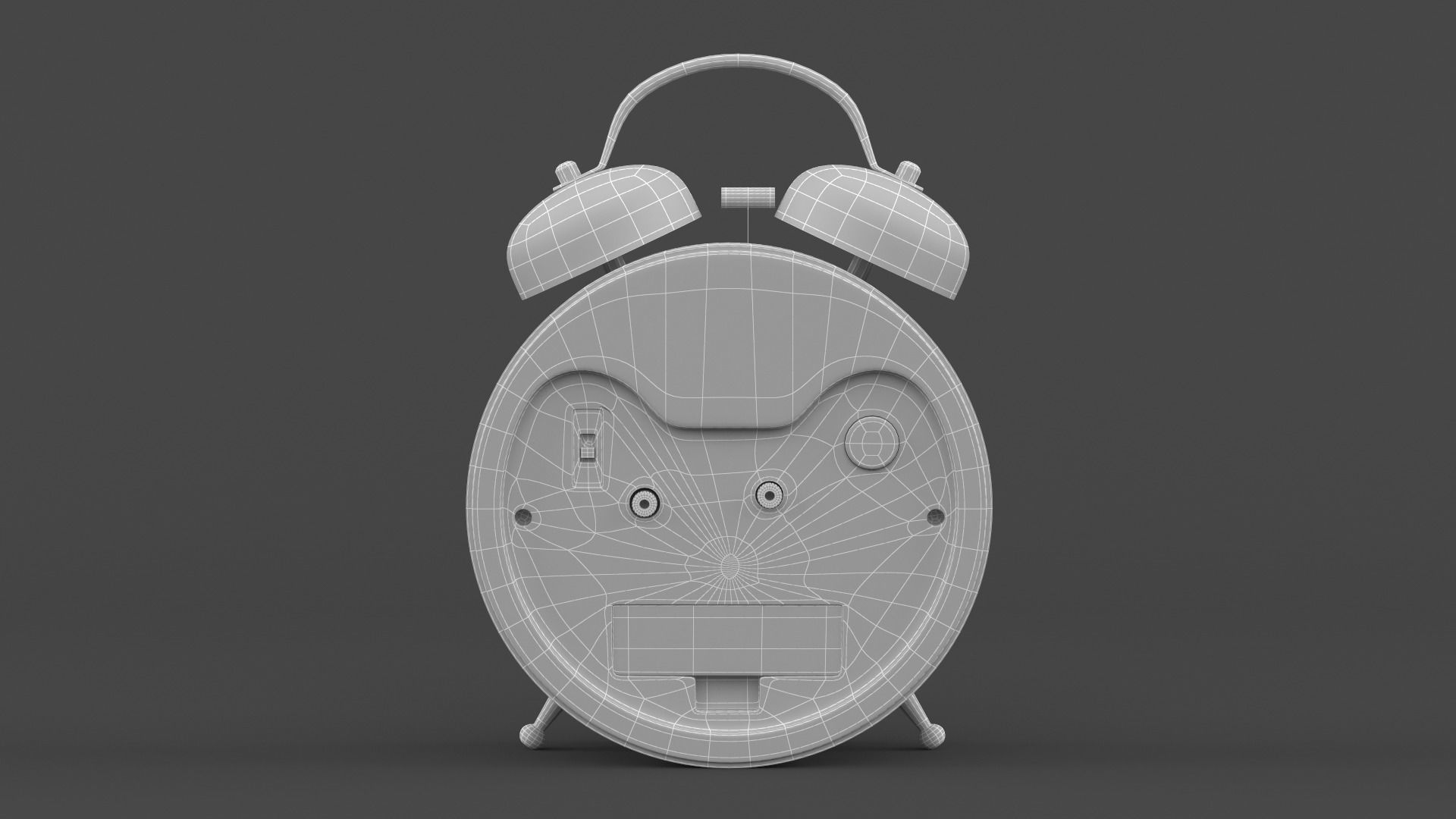 Analog Alarm Clock 3D model_10