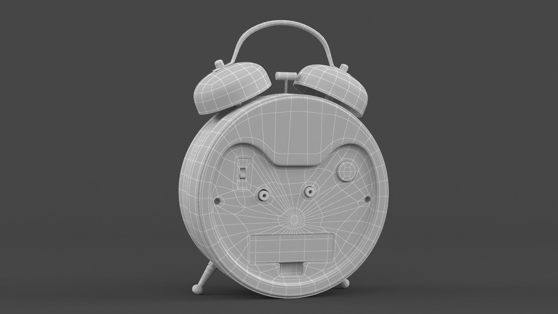 Analog Alarm Clock 3D model_9