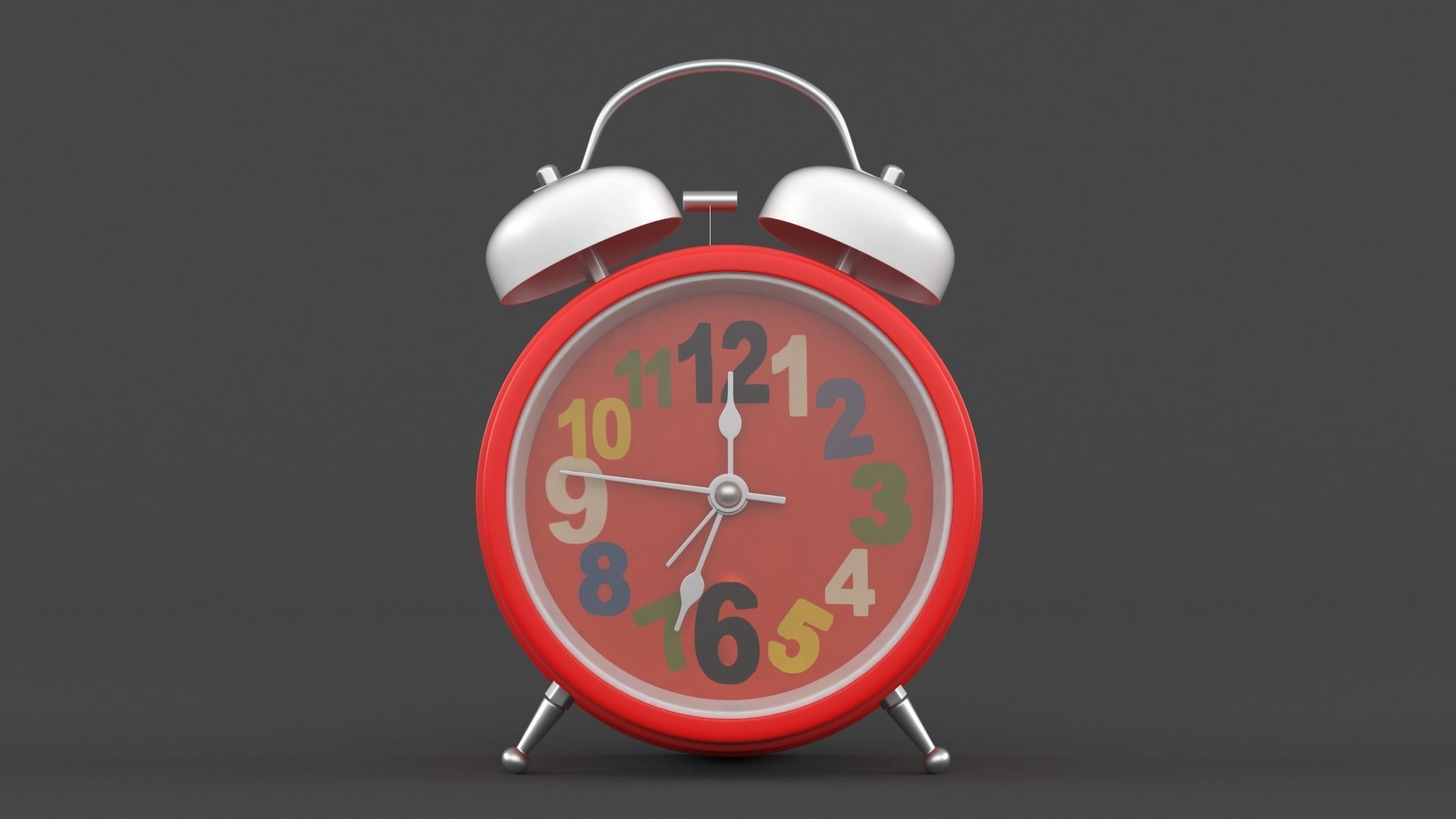 Analog Alarm Clock 3D model_1