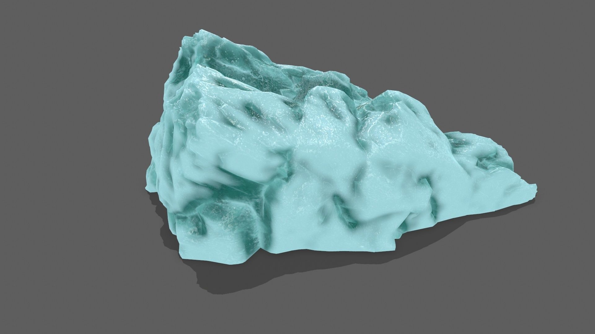 Stairs ice Low-poly 3D model_6