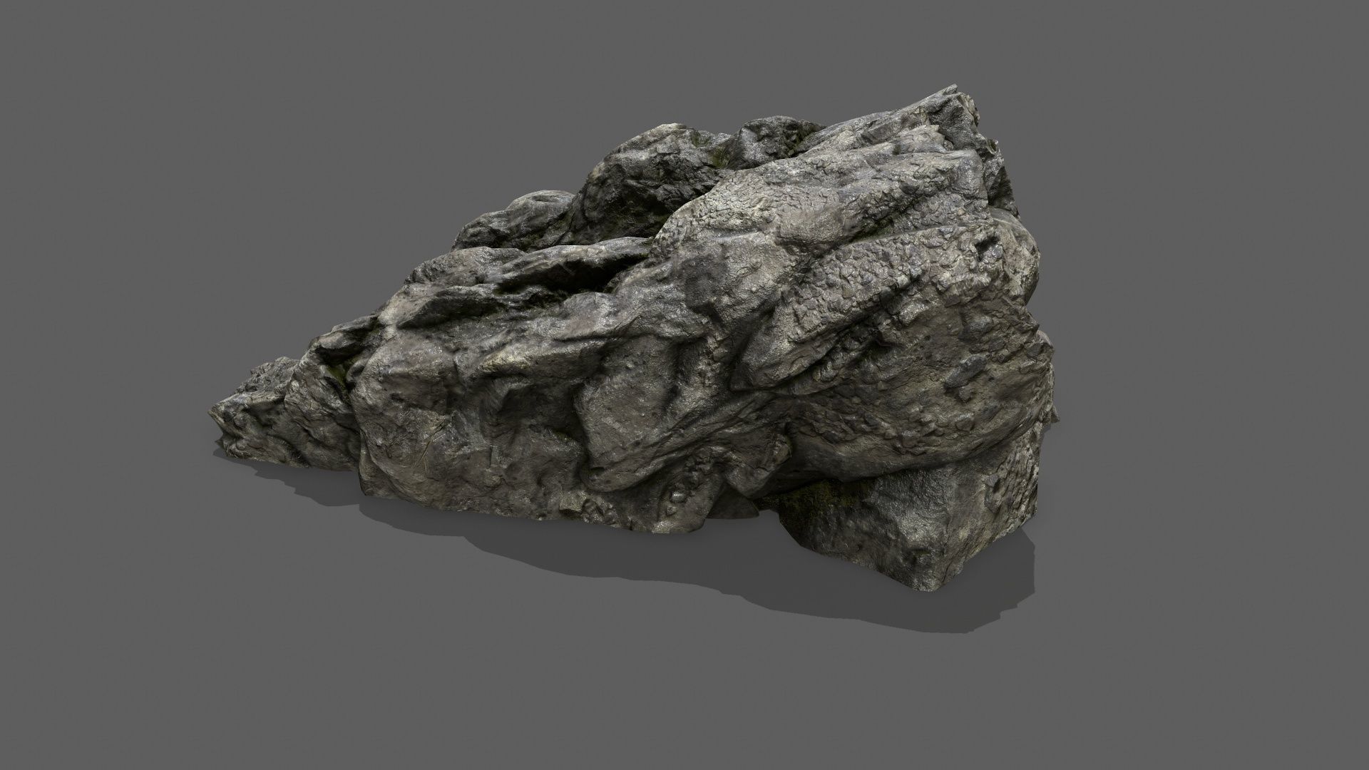 Stairs stone staircase Low-poly 3D model_3