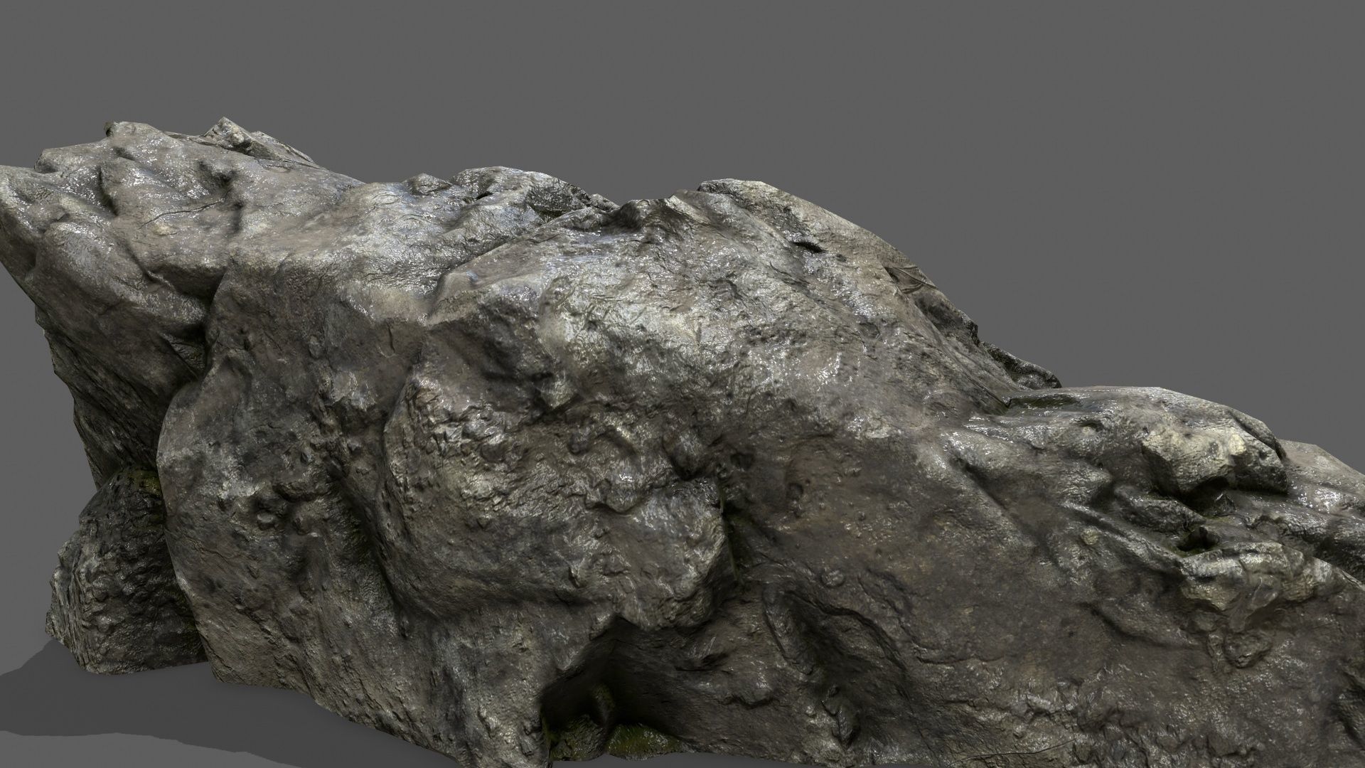 Stairs stone staircase Low-poly 3D model_13