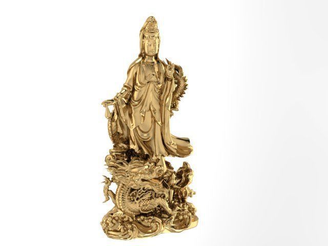 guanyin buddha china   3D print model_9