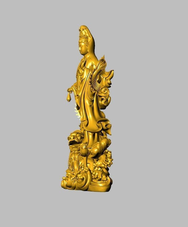 guanyin buddha china   3D print model_1