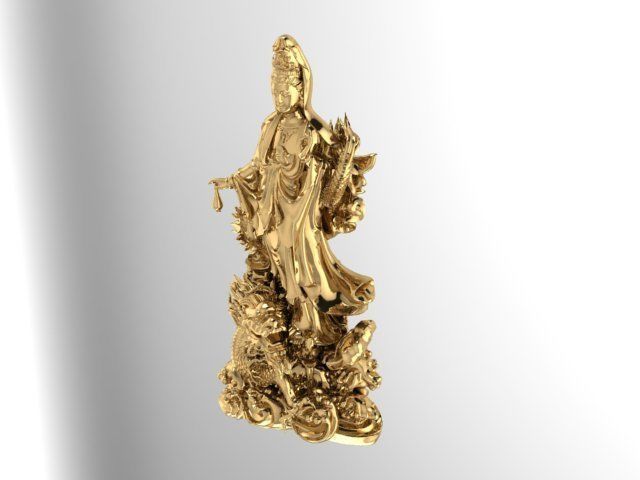guanyin buddha china   3D print model_11