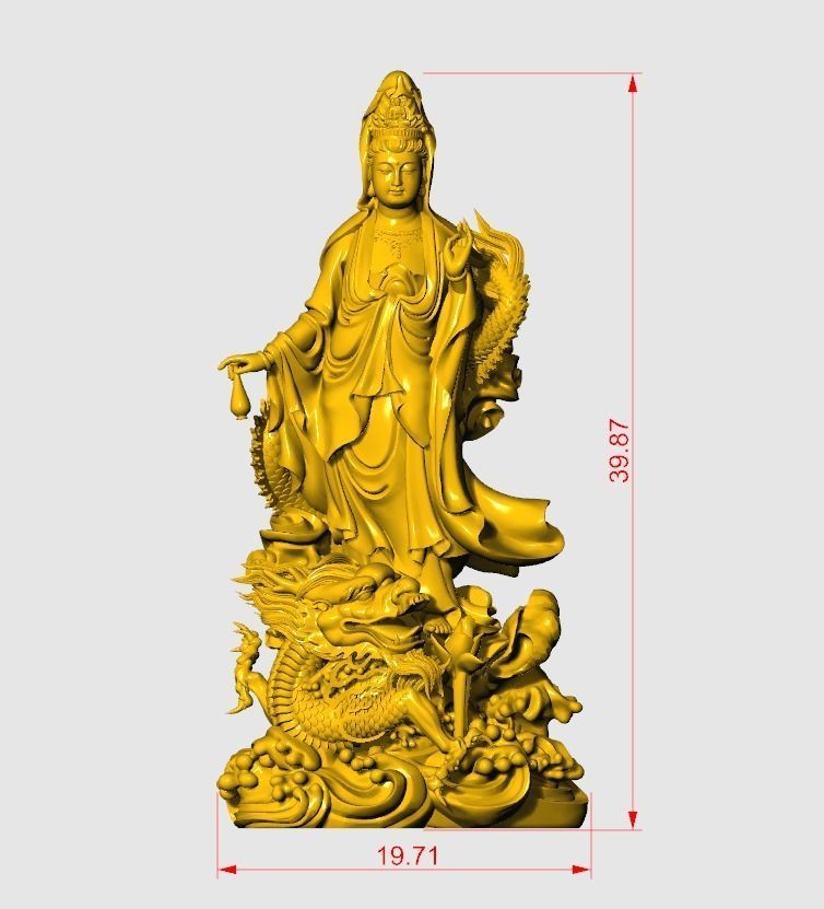 guanyin buddha china   3D print model_4