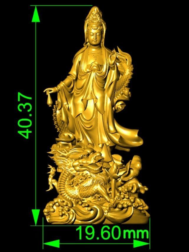 guanyin buddha china   3D print model_7