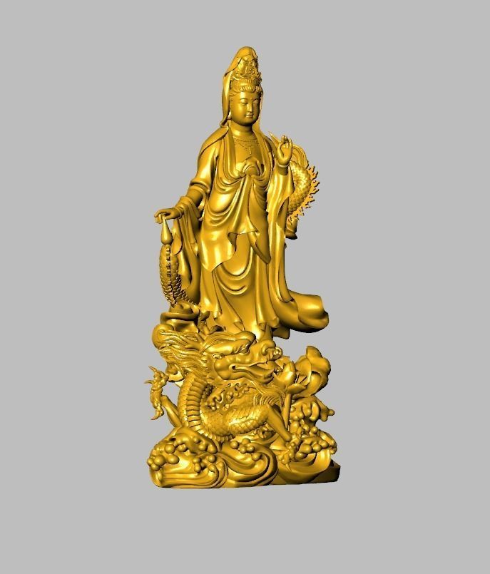 guanyin buddha china   3D print model_2