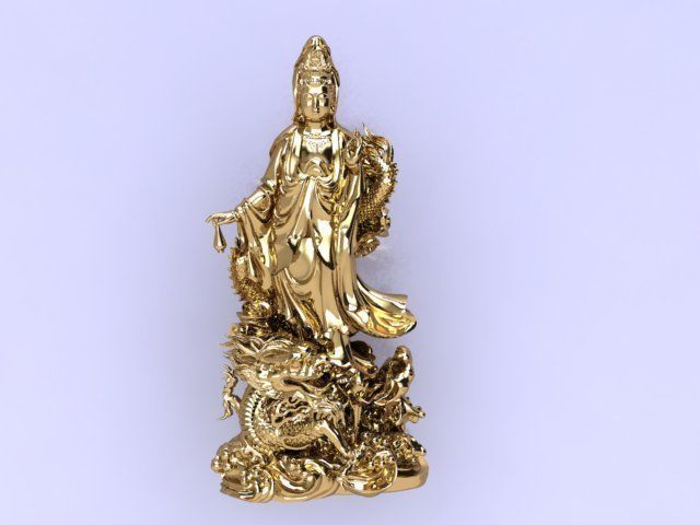 guanyin buddha china   3D print model_6
