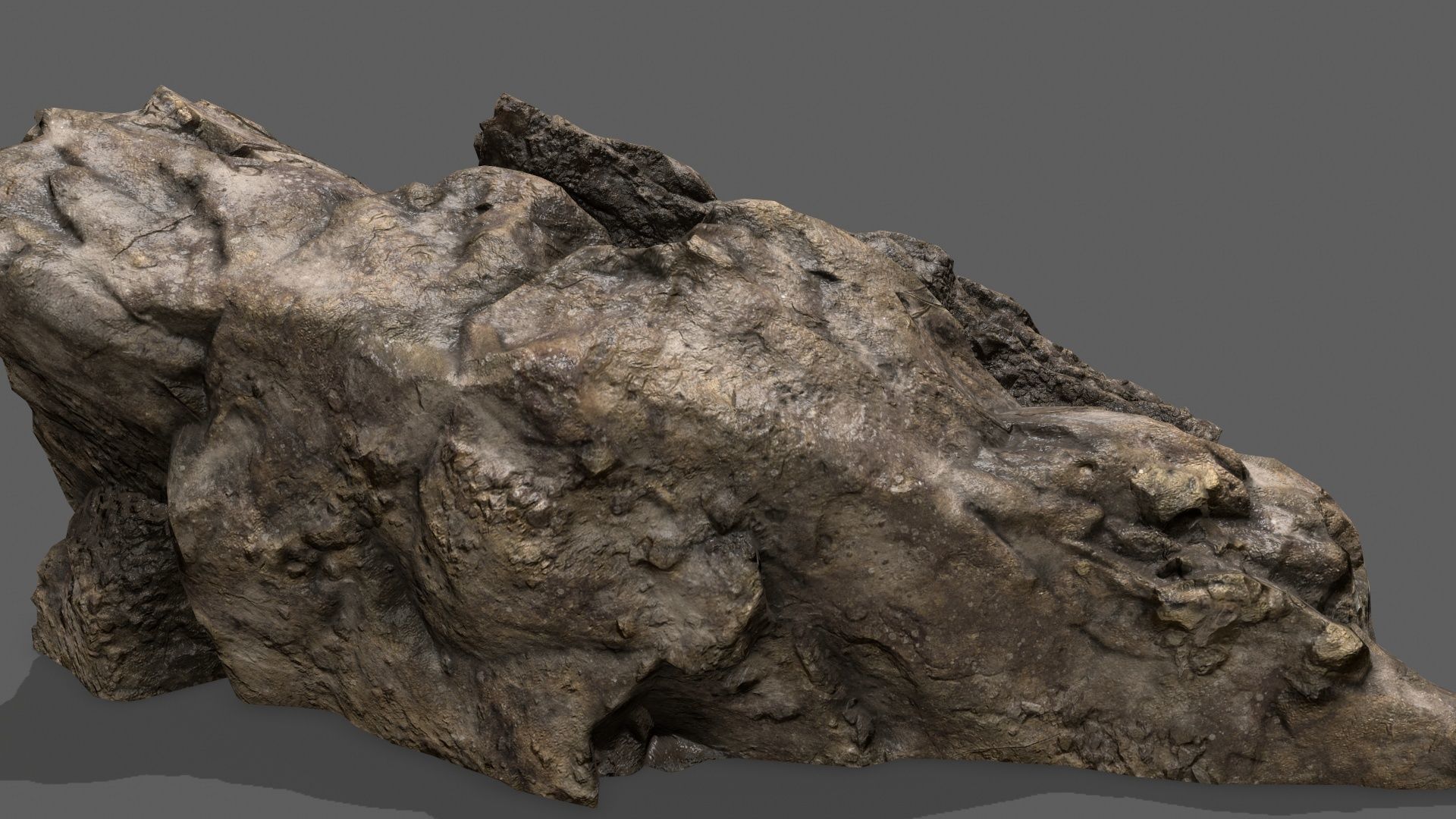 Stairs stone staircase Low-poly 3D model_13