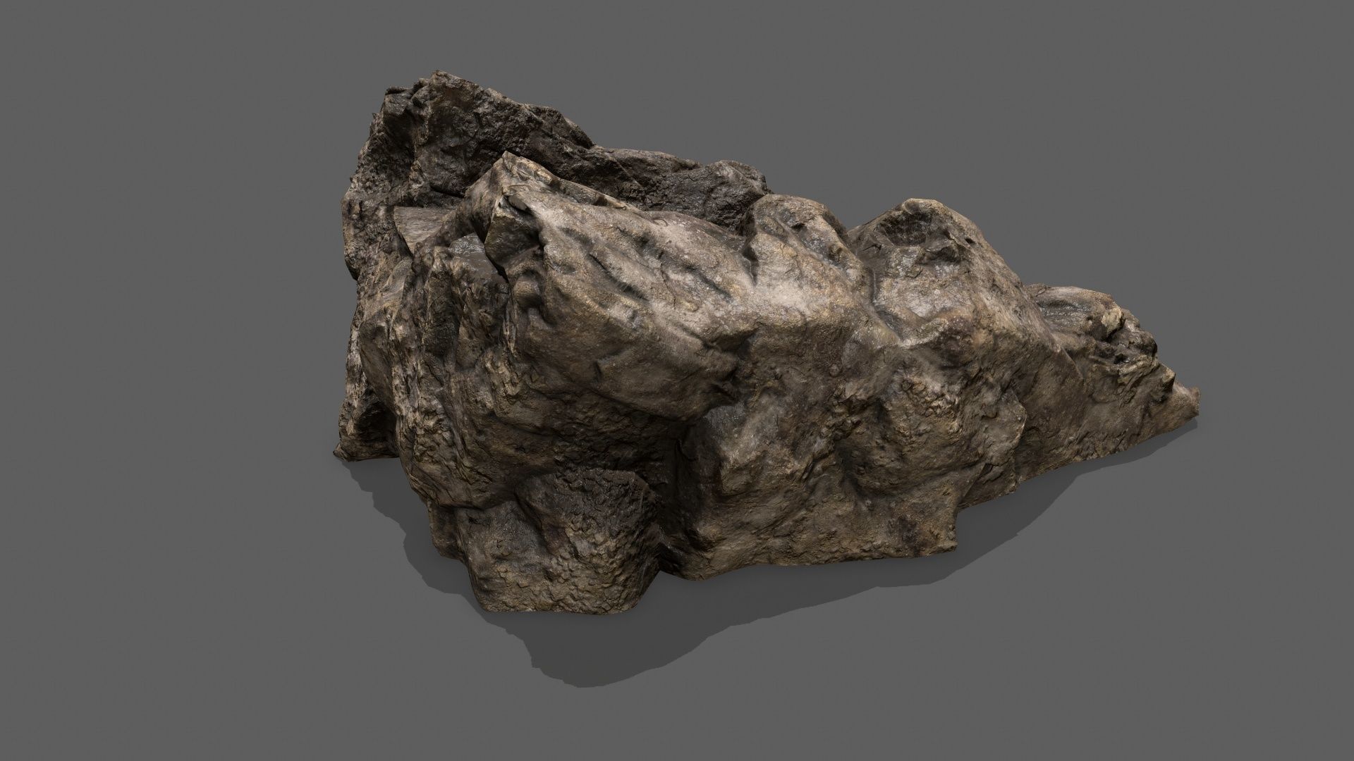 Stairs stone staircase Low-poly 3D model_6