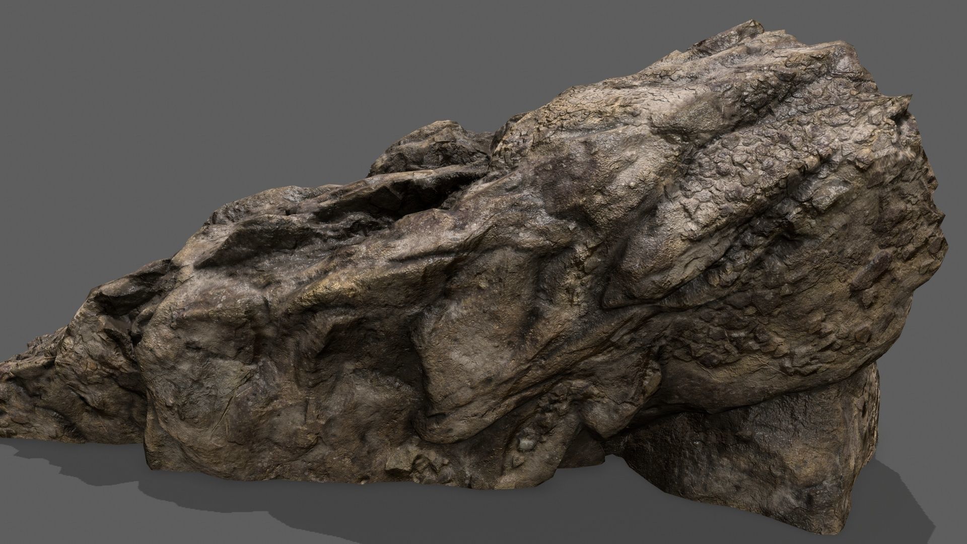 Stairs stone staircase Low-poly 3D model_10