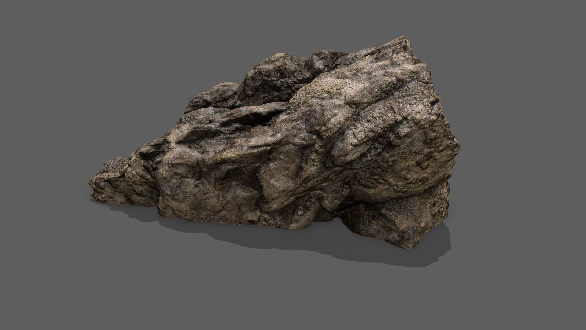 Stairs stone staircase Low-poly 3D model_3