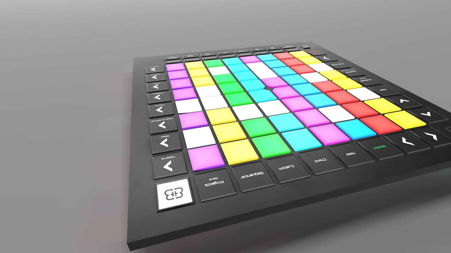Banana BNN Launchpad Pro MK3 Low-poly 3D model_3