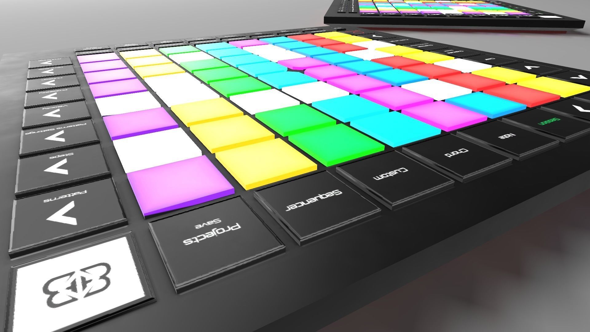 Banana BNN Launchpad Pro MK3 Low-poly 3D model_4
