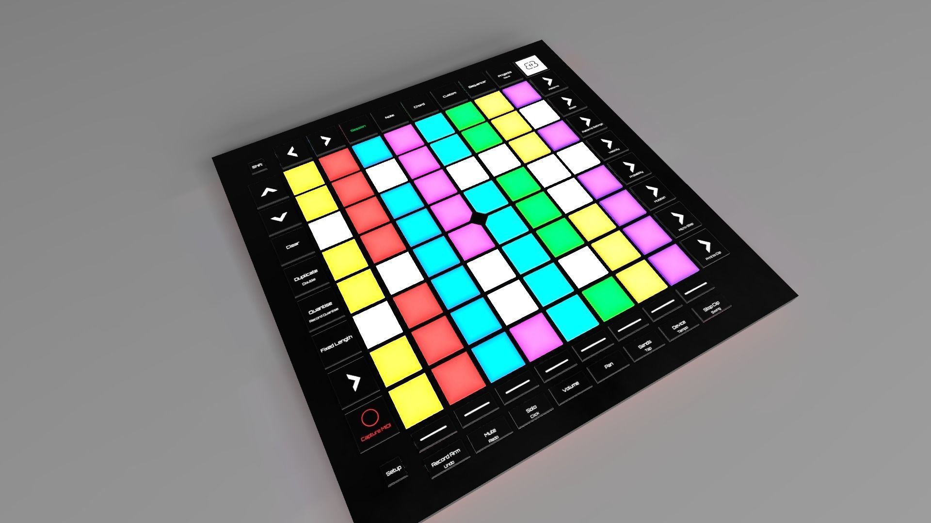 Banana BNN Launchpad Pro MK3 Low-poly 3D model_2