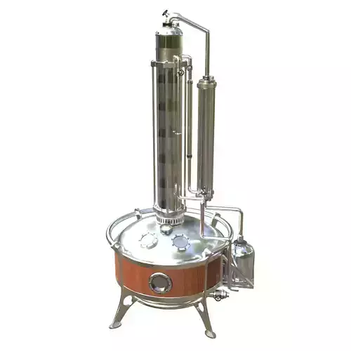 Old Distiller Low-poly 3D model