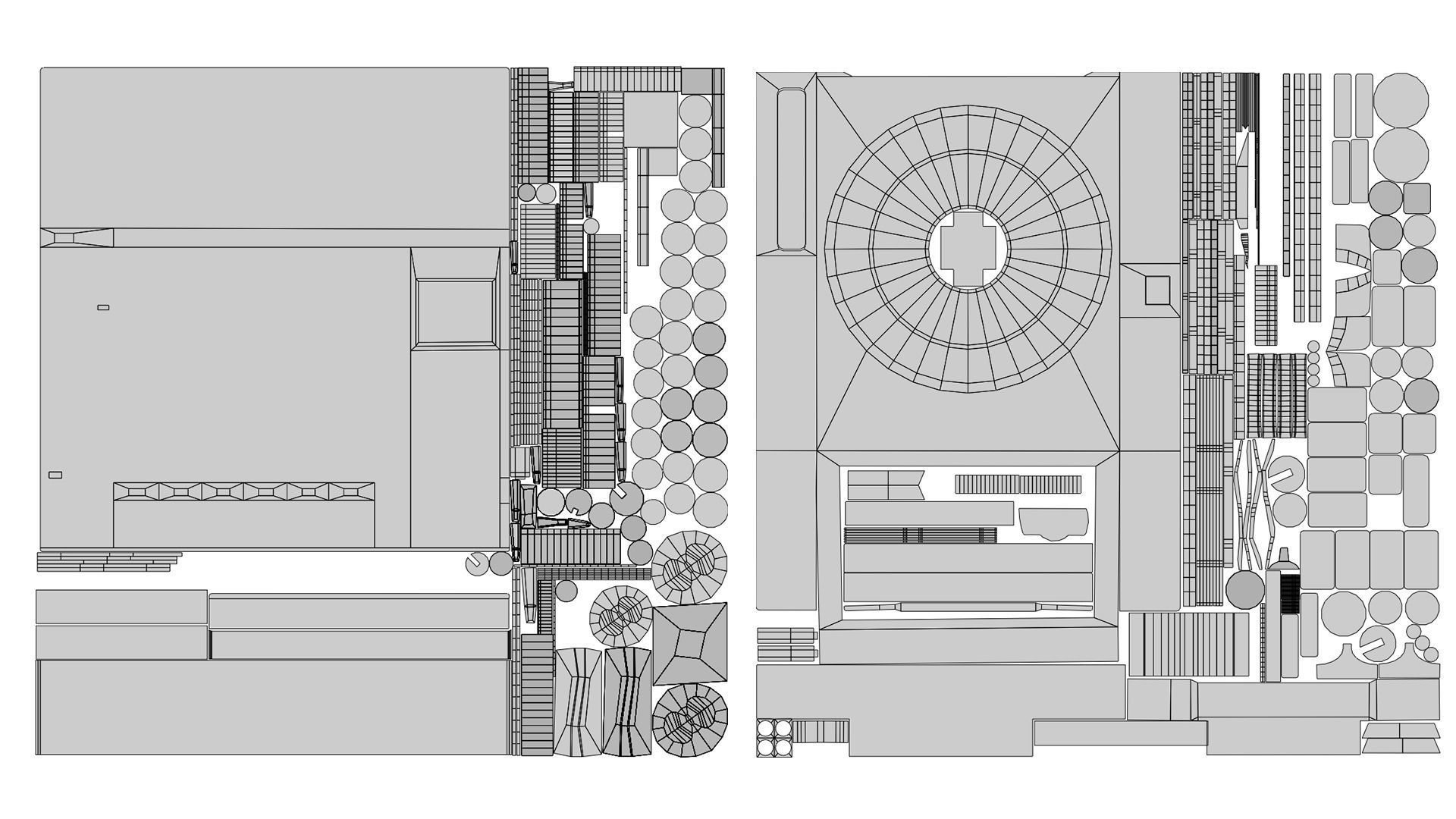 Banana CDJ-3000 and DJM-V10 Low-poly 3D model_7