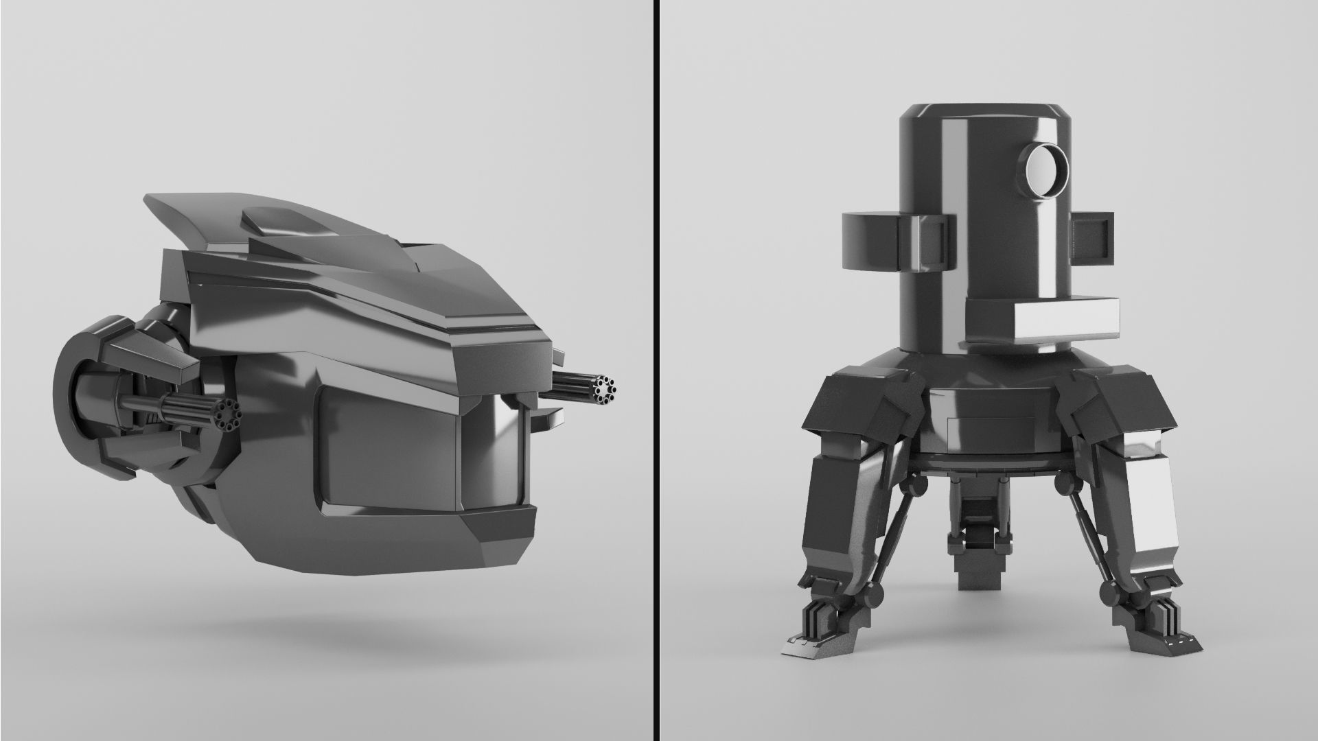 10 Sci-Fi Robot Collection 3D model_1