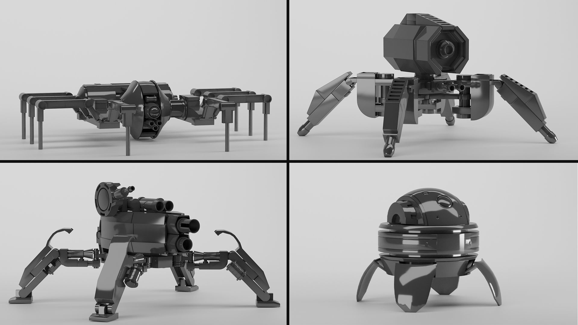 10 Sci-Fi Robot Collection 3D model_2