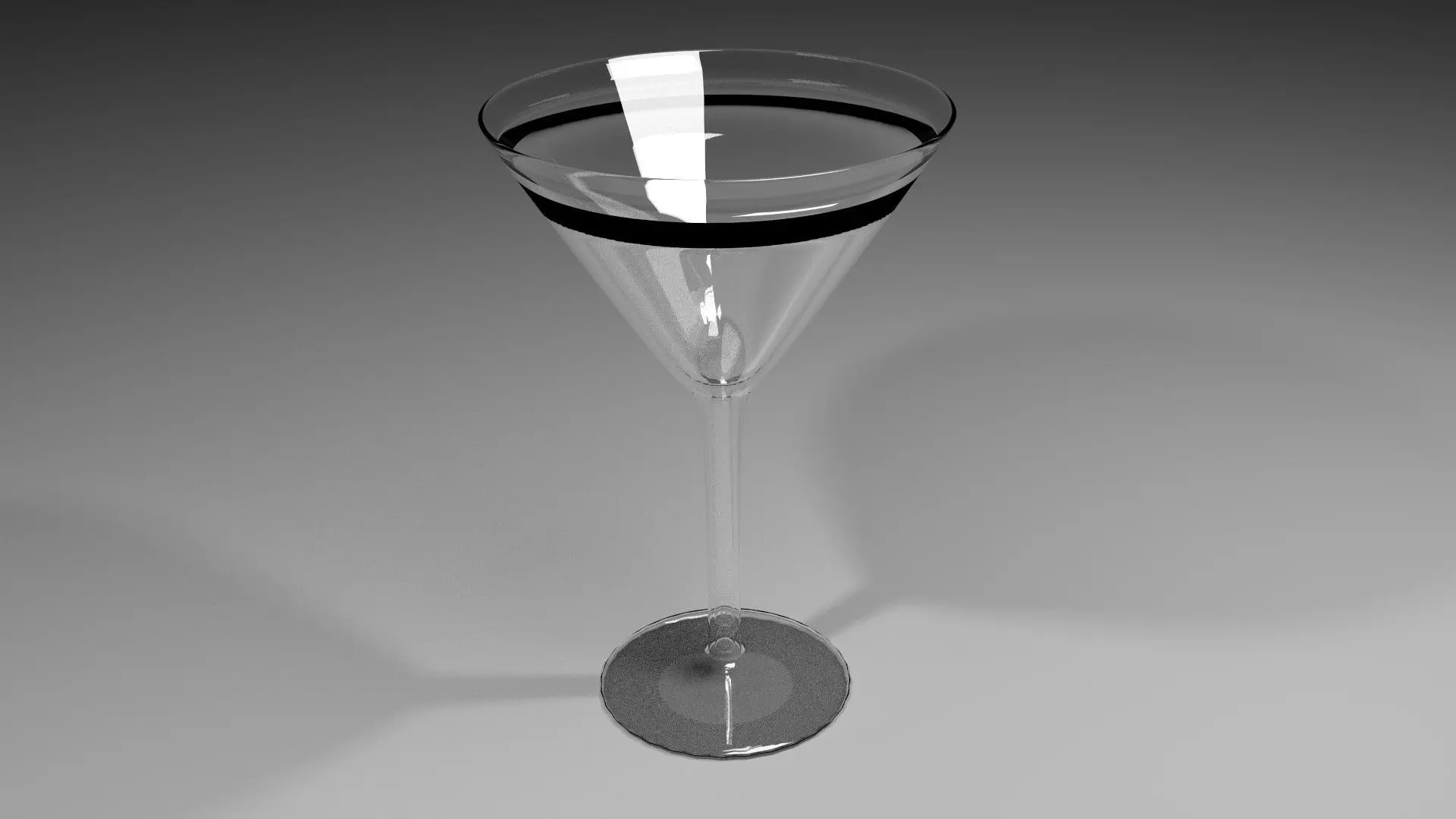 Drinking Glass - Cocktail 3D model_0