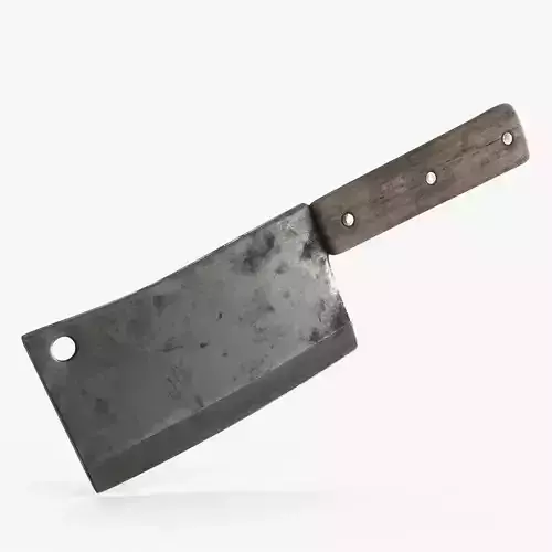 Meat Cleaver Low-poly 3D model