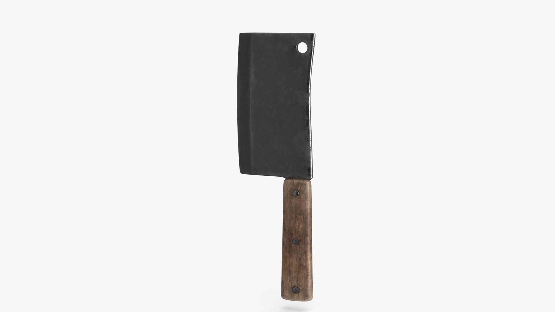 Meat Cleaver Low-poly 3D model_14