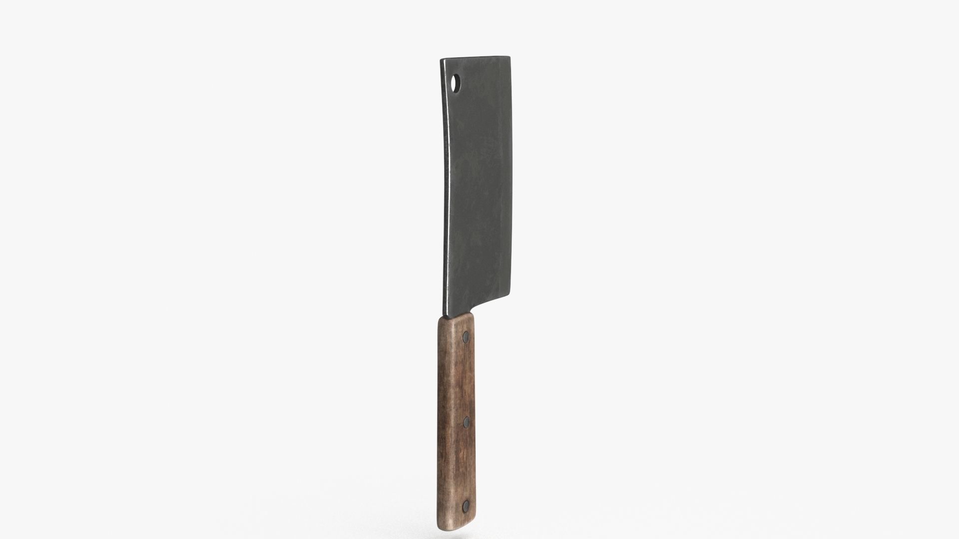 Meat Cleaver Low-poly 3D model_11