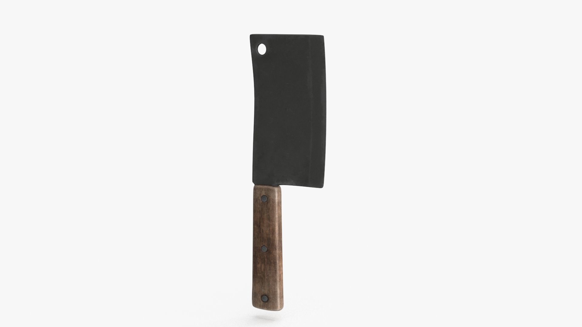 Meat Cleaver Low-poly 3D model_8
