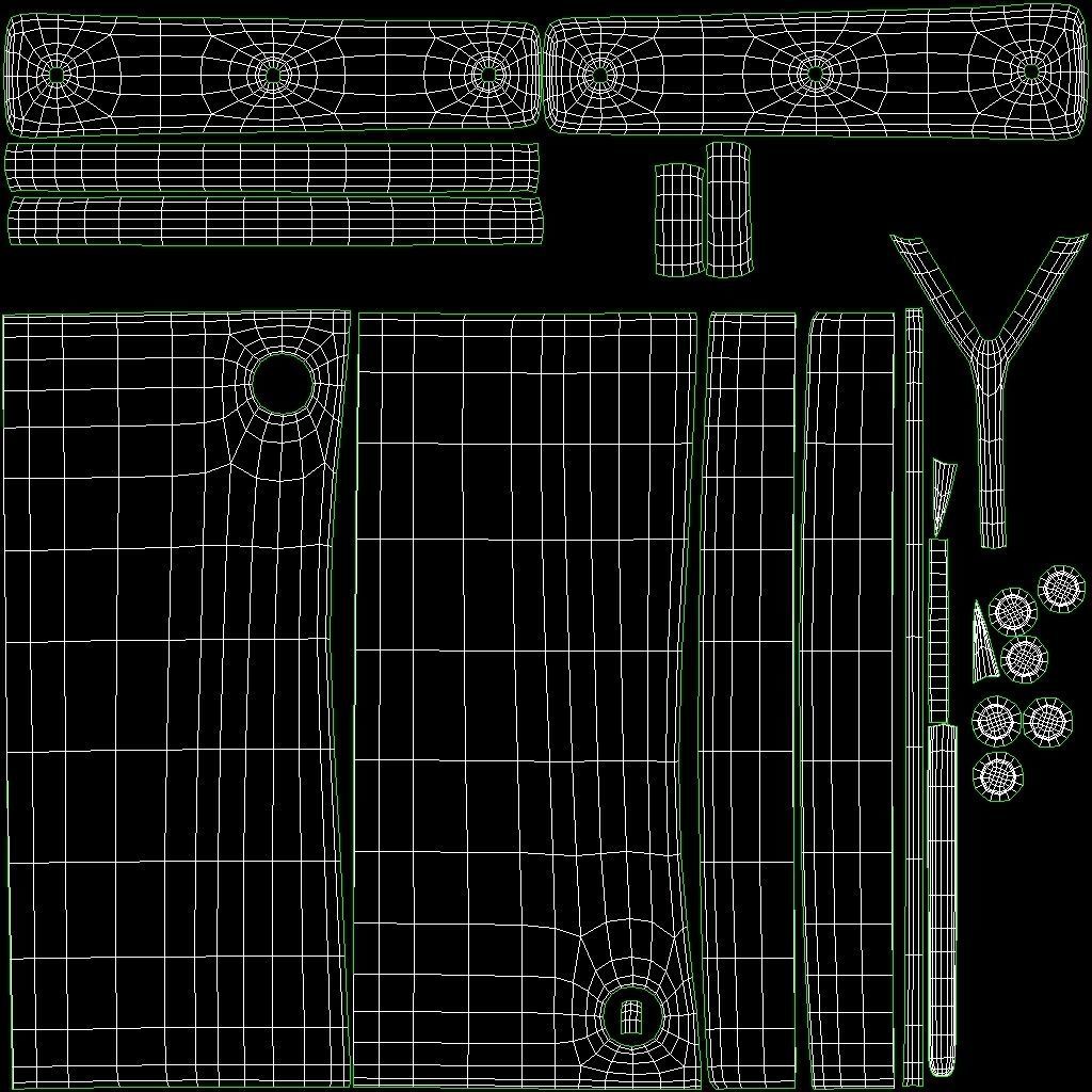 Meat Cleaver Low-poly 3D model_18