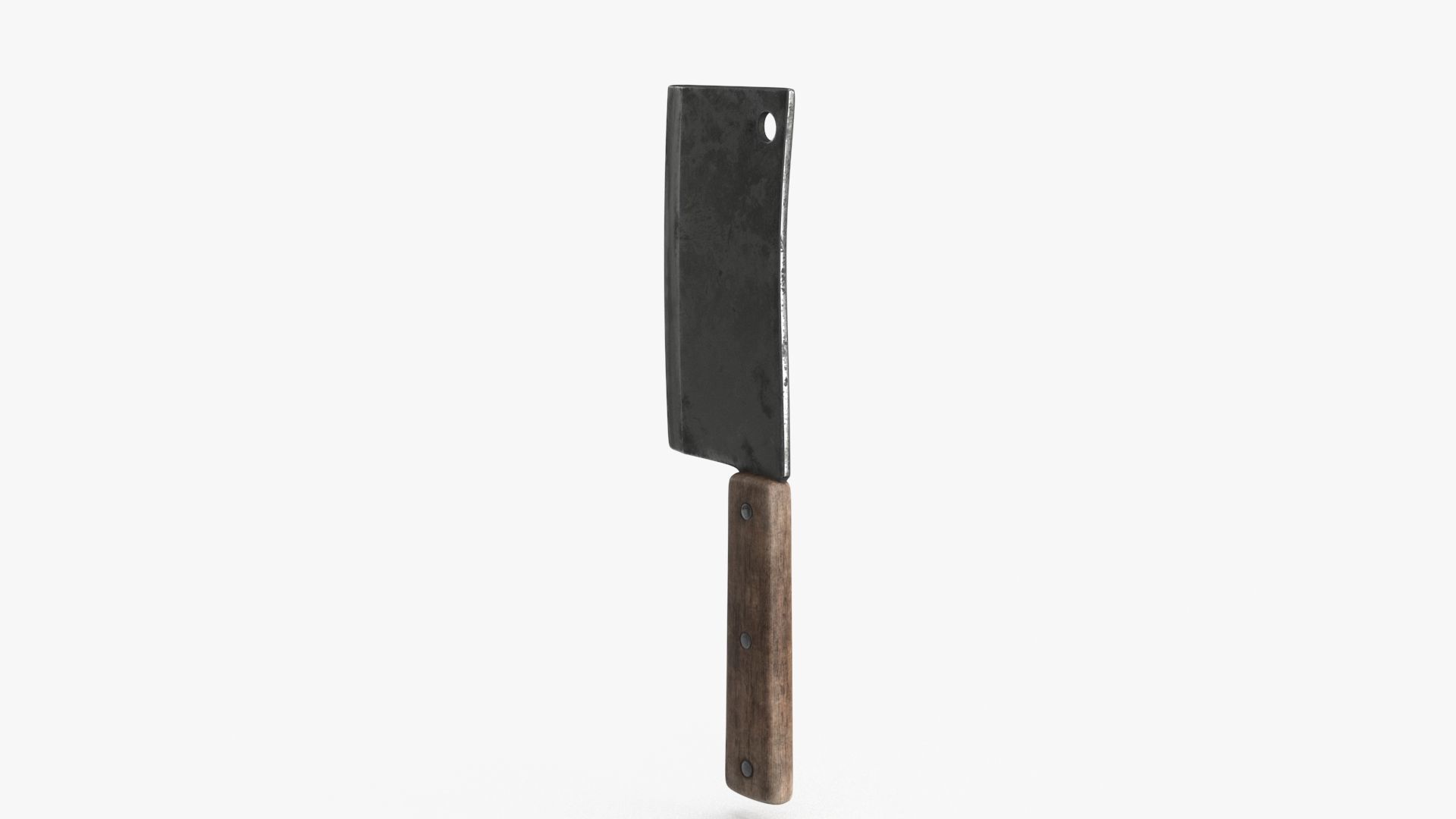 Meat Cleaver Low-poly 3D model_13