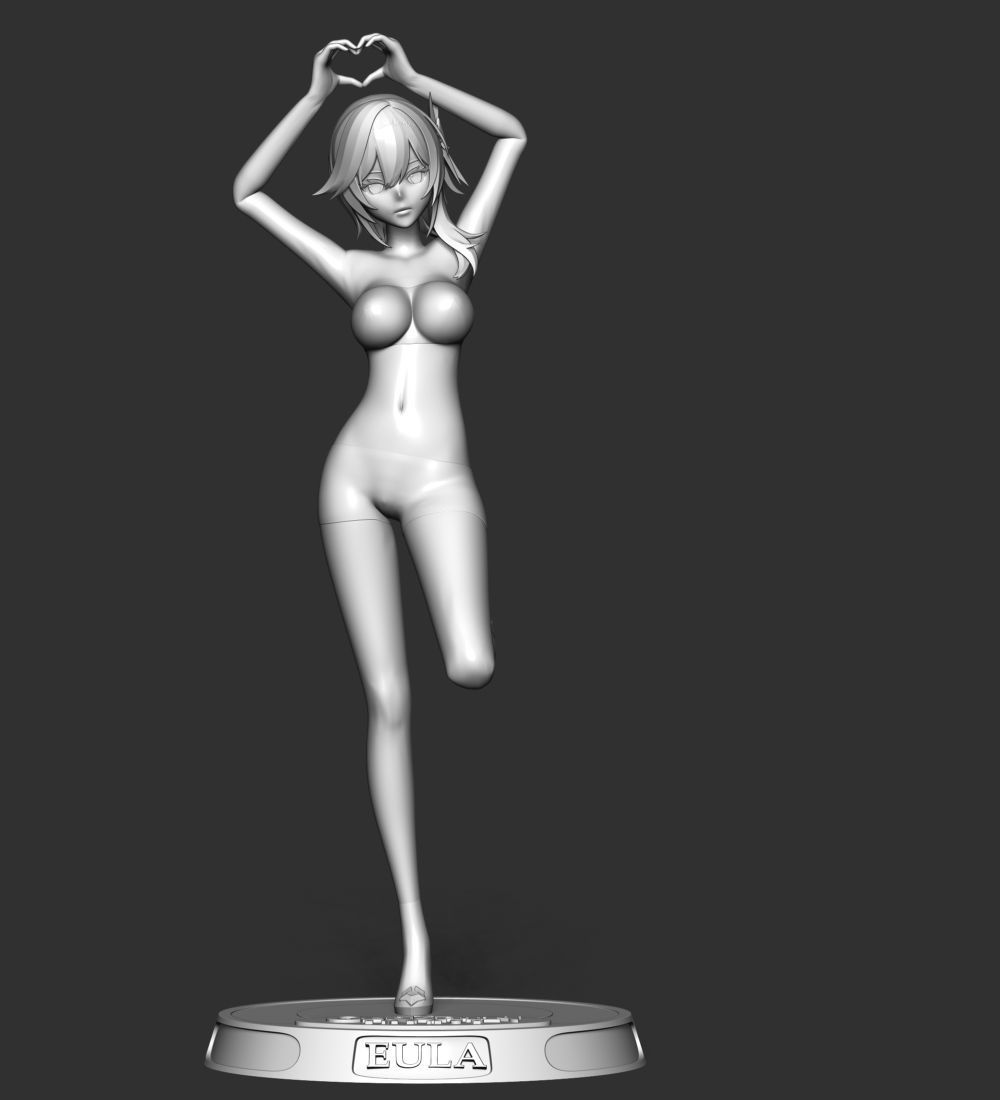Eula - Genshin Impact 3D print model_20