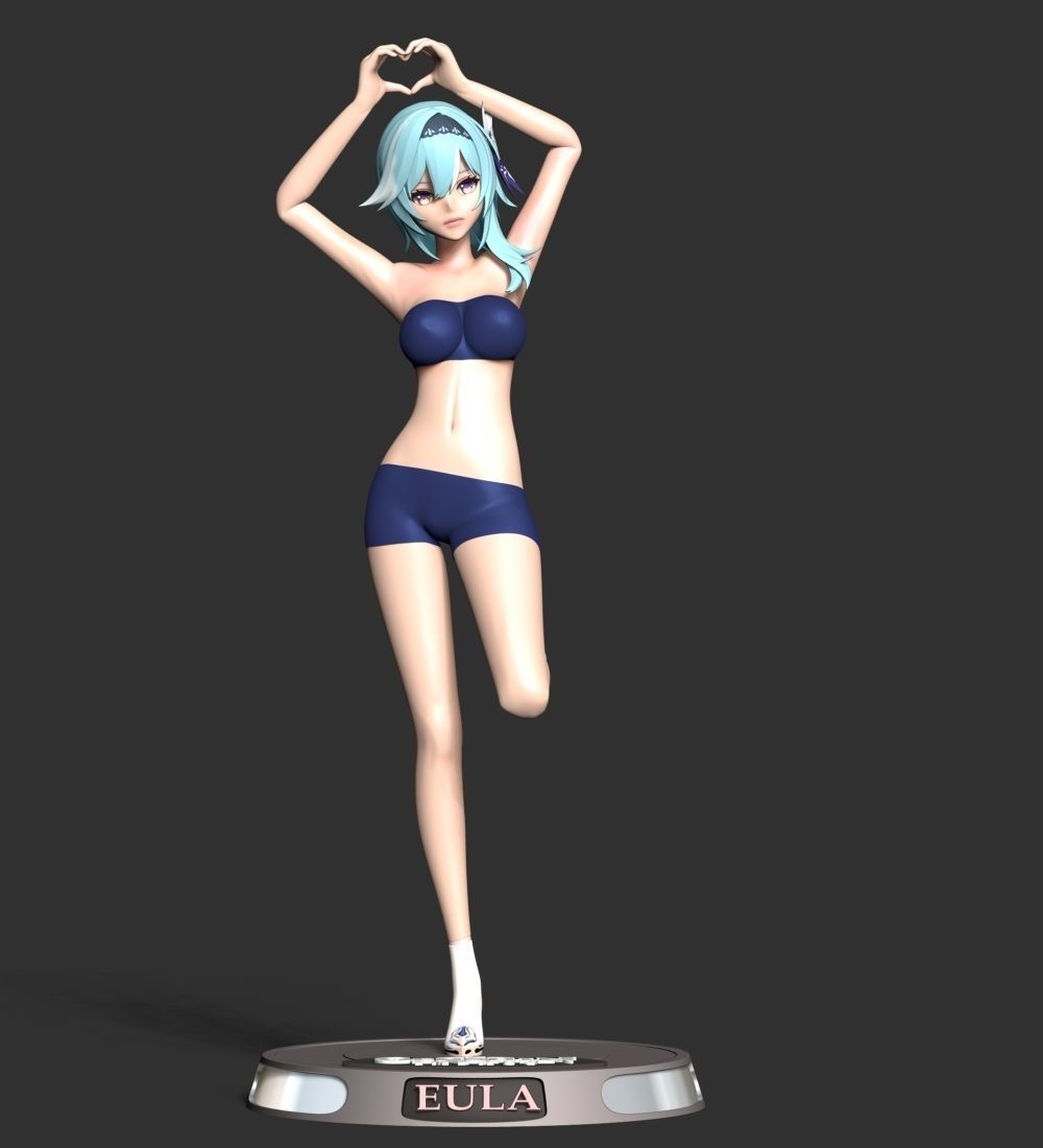 Eula - Genshin Impact 3D print model_9