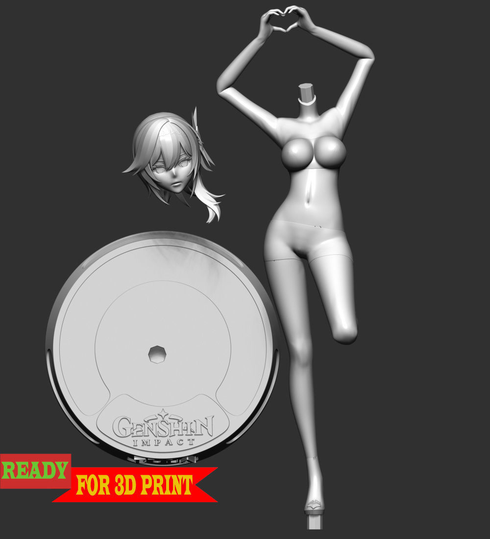 Eula - Genshin Impact 3D print model_4