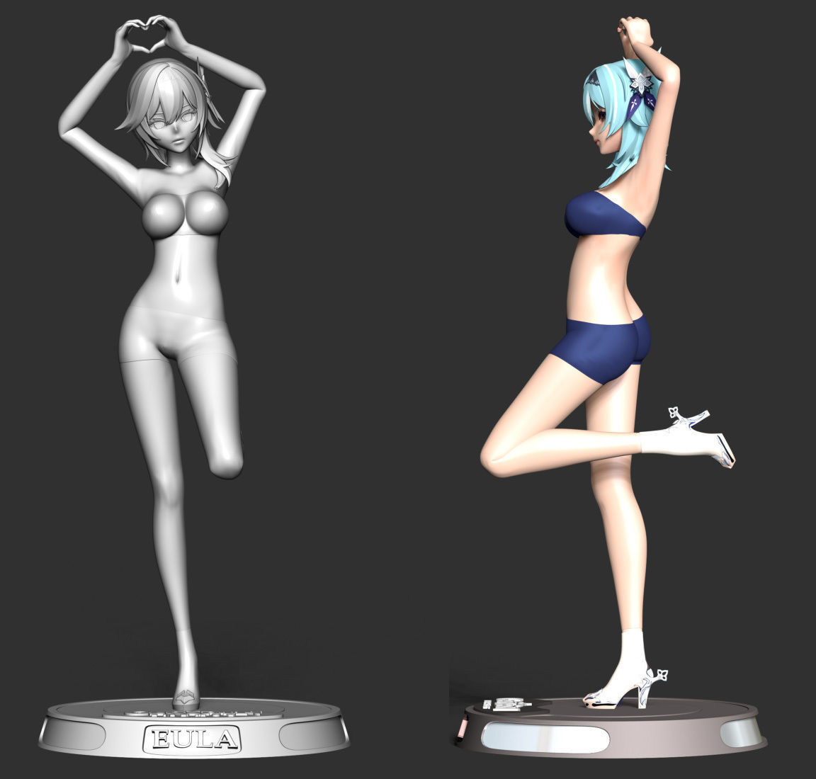 Eula - Genshin Impact 3D print model_5