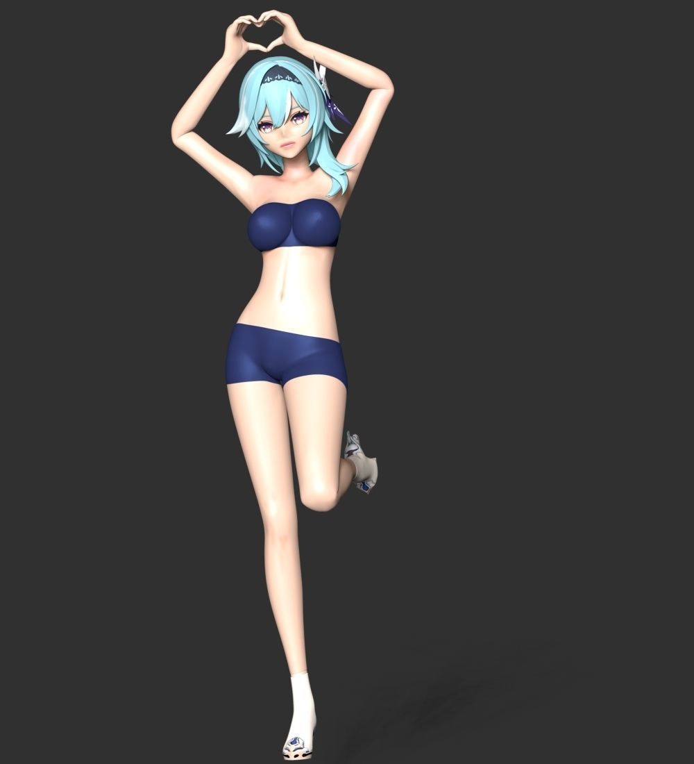 Eula - Genshin Impact 3D print model_8