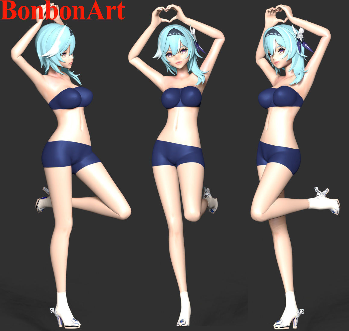 Eula - Genshin Impact 3D print model_1