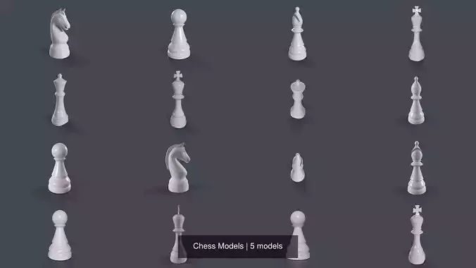 Chess Models 3D Model Collection
