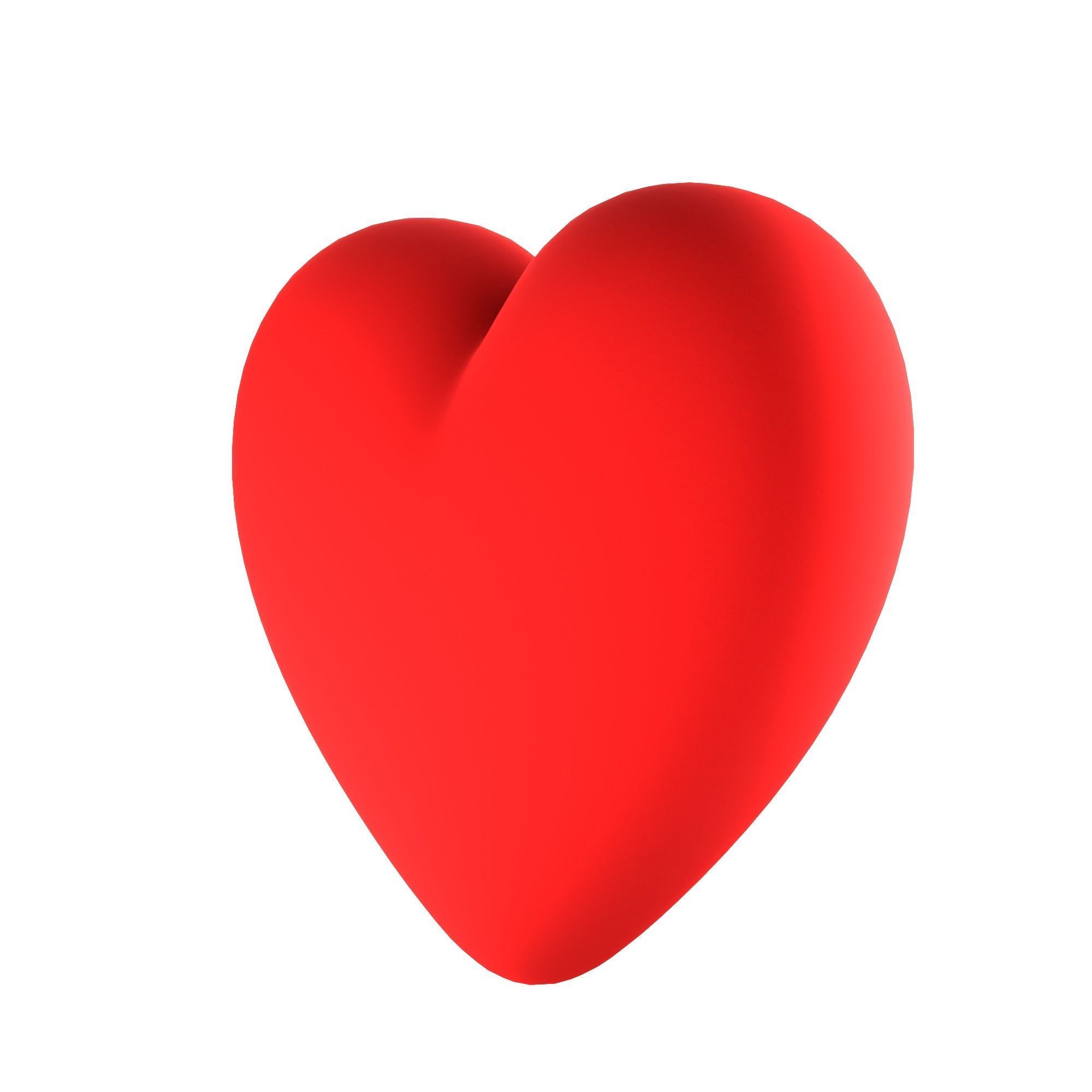 Heart icon 3D model_4