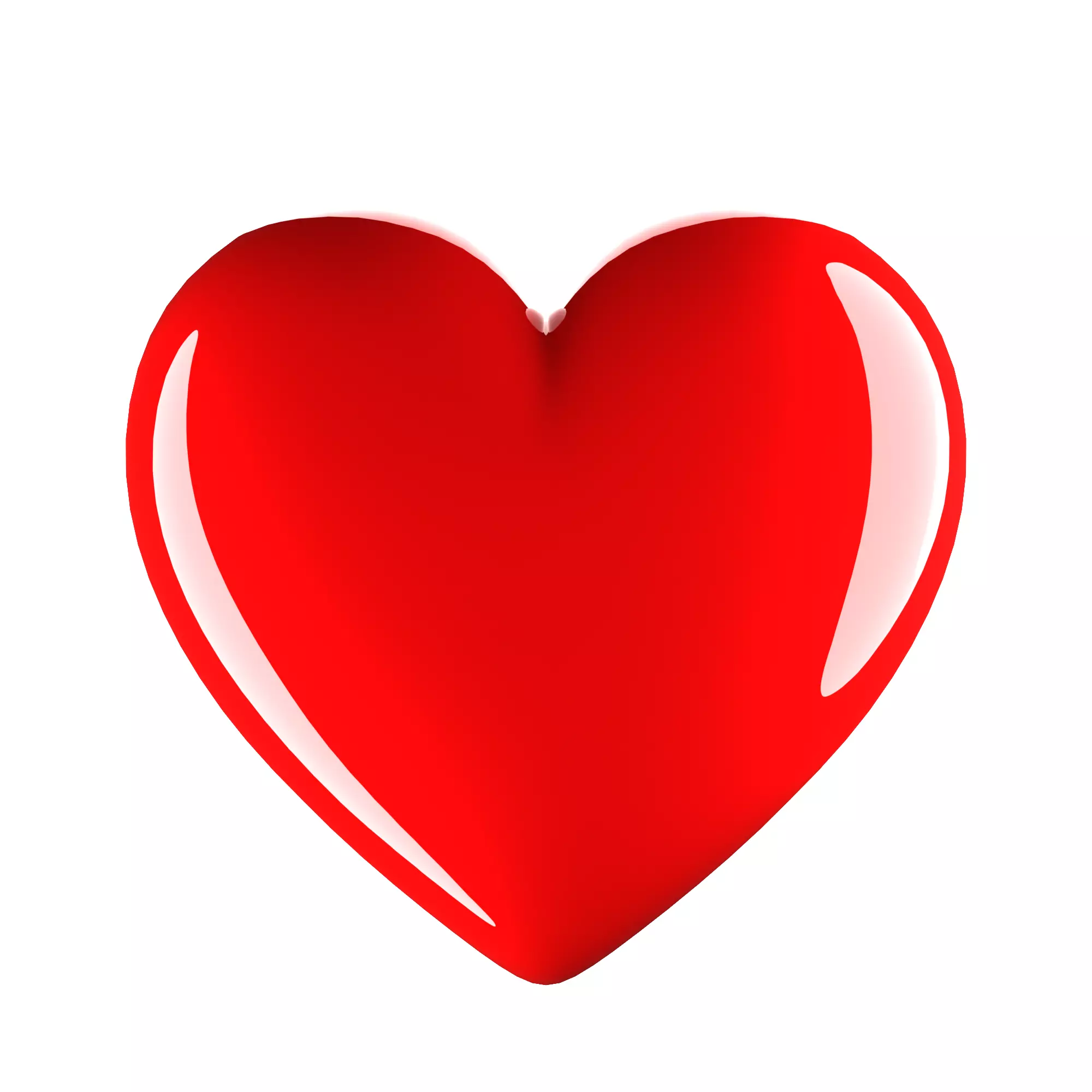 Heart icon 3D model_0