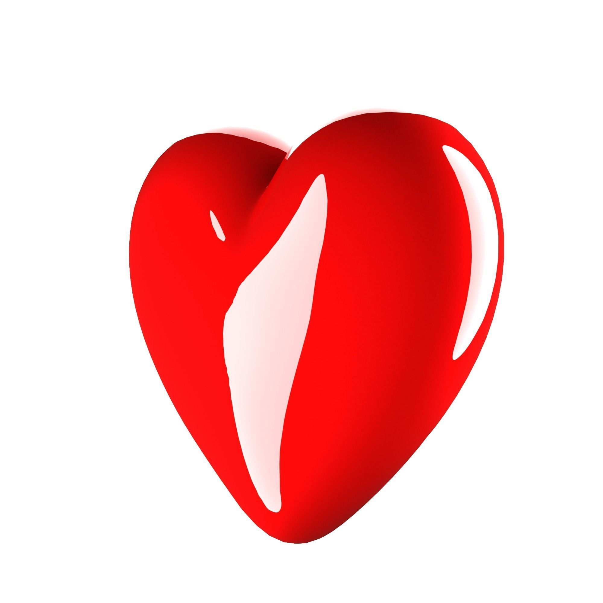 Heart icon 3D model_2