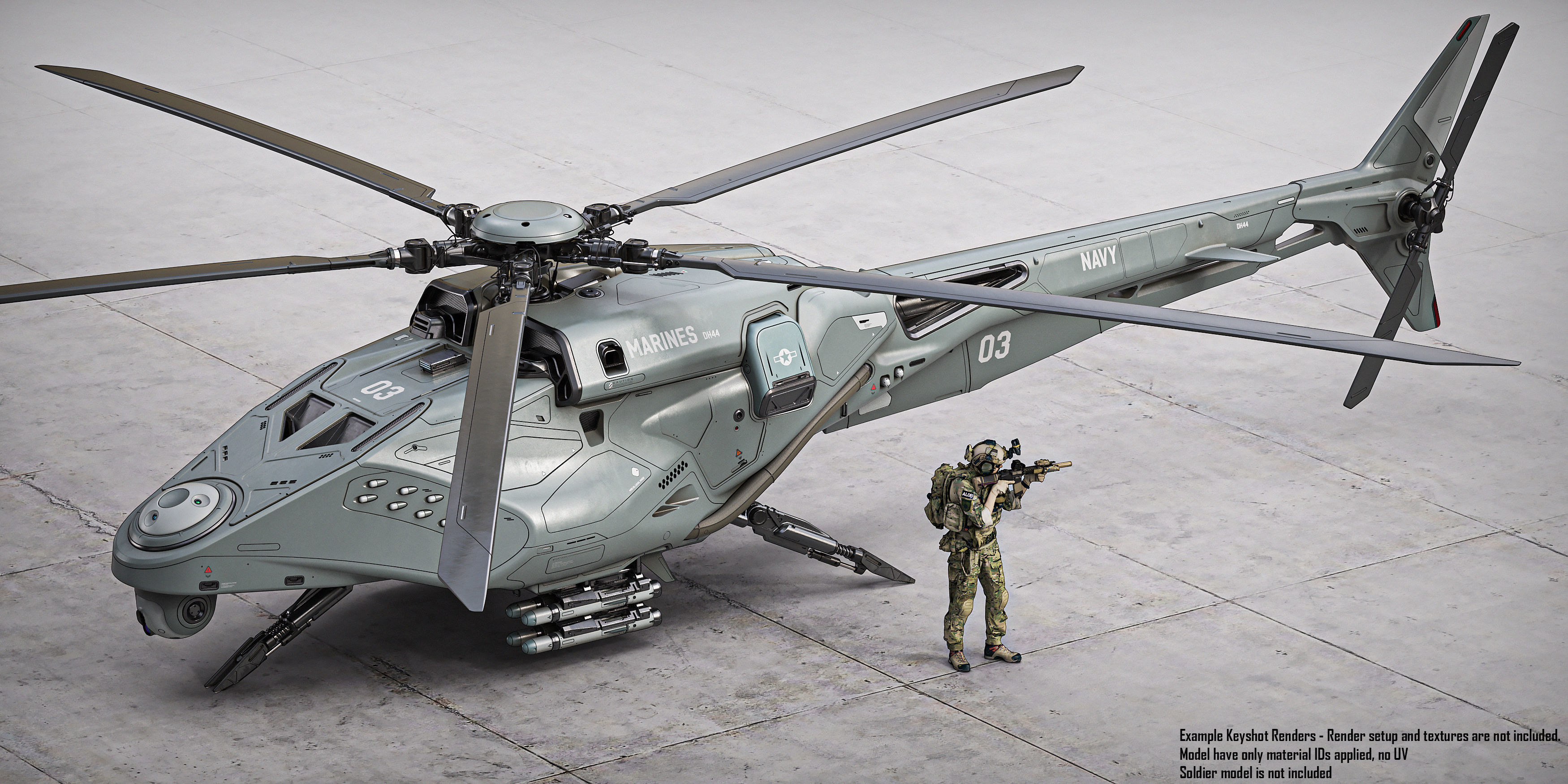 Drone Helicopter 3D model CGTrader