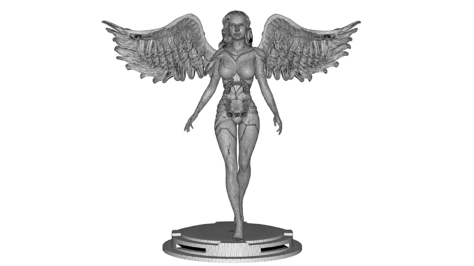 Beautiful Angel 3D print model_6